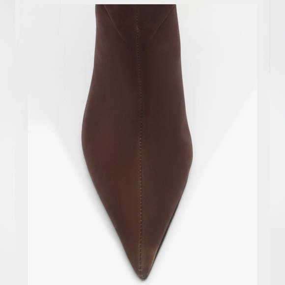 MARYANA SCULPT NUBUCK BOOT $298.00 Color Dark Chocolate Size 10 - Picture 5 of 16